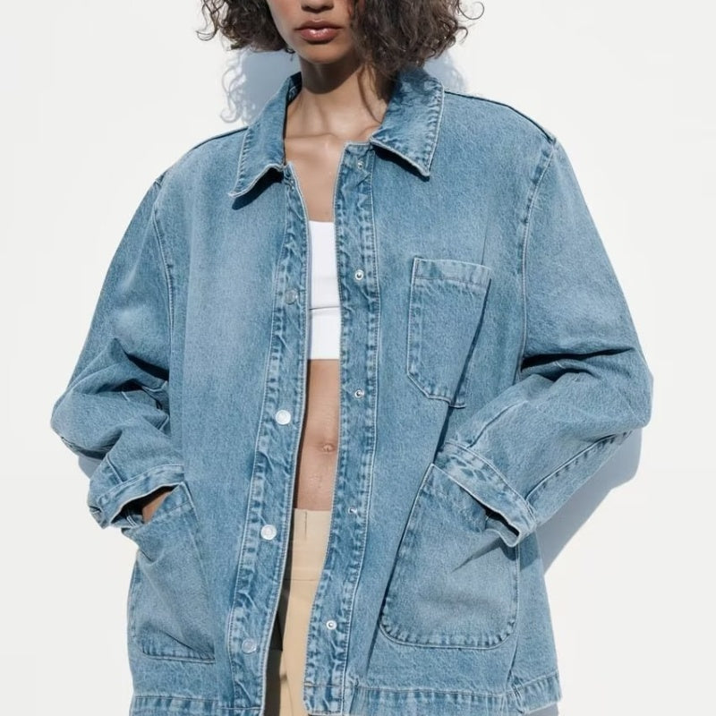 Casaco jeans feminino