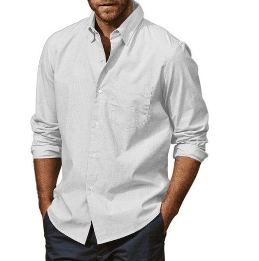 Fashion Trend Men's Long-sleeved Shirt